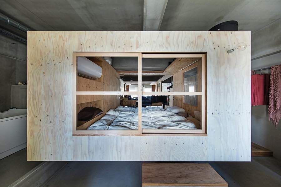 This Kyoto Condo renovation by Japanese design studio YAP uses room-like boxes to form a light, bright, one-of-a-kind layout. 