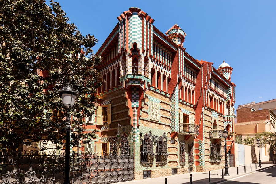 Antoni Gaudí's very first architectural commission, the historic Casa Vicens in Barcelona (1885). 