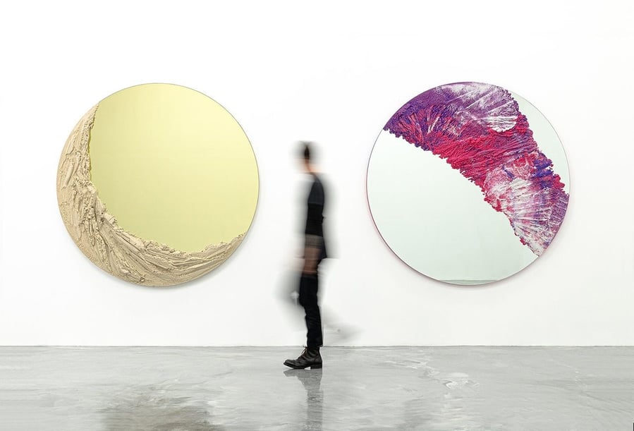 Sculptural mirrors featured in Fernando Mastrangelo's CAPITAL collection.