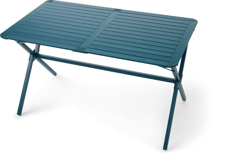 The Outward Dining Table featured in REI and West Elm's collaborative outdoor furniture collection.
