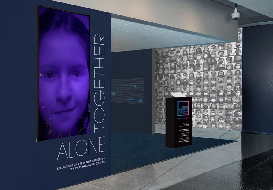 Young People's Chorus of New York City AloneTogether Installation