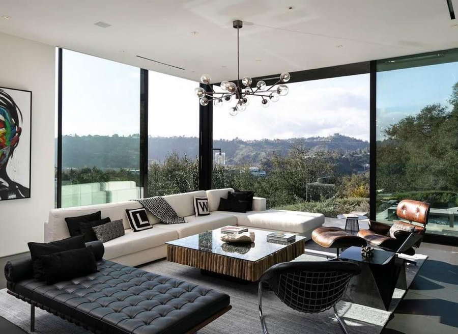 Inside the sleek, minimalist living spaces of Ken Kao's new Beverly Hills mansion. 