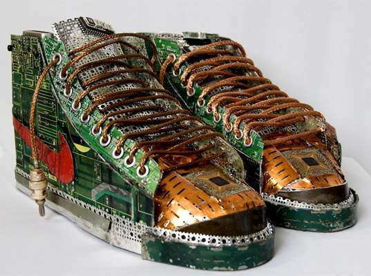 Gabriel Dishaw's Circuit Board Sneakers 