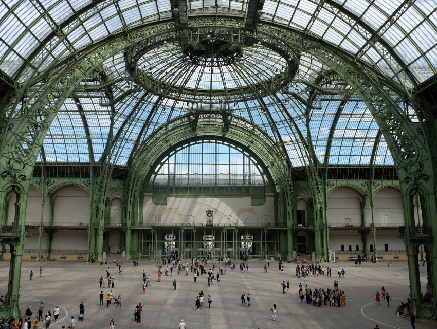 Inside Paris' Grand Palais, the location of Art Basel's new Paris+ event in October 2022.