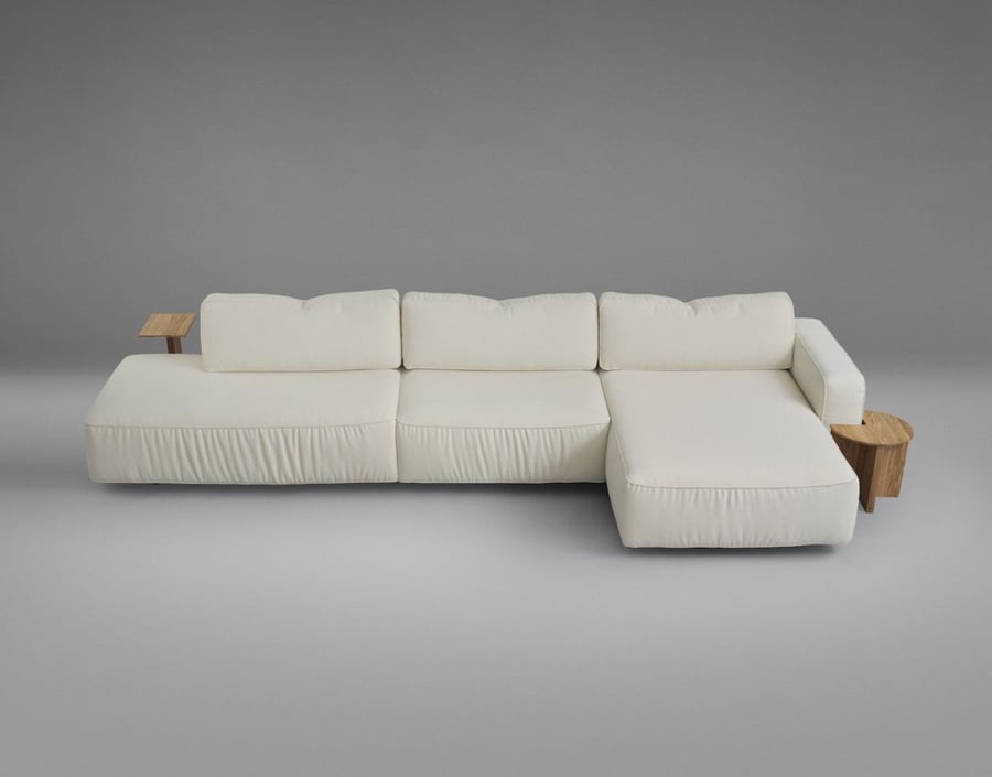 Note Design Studio's Supersoft Modular Sofa for Fogia reminds us of a cozy modern cloud. 