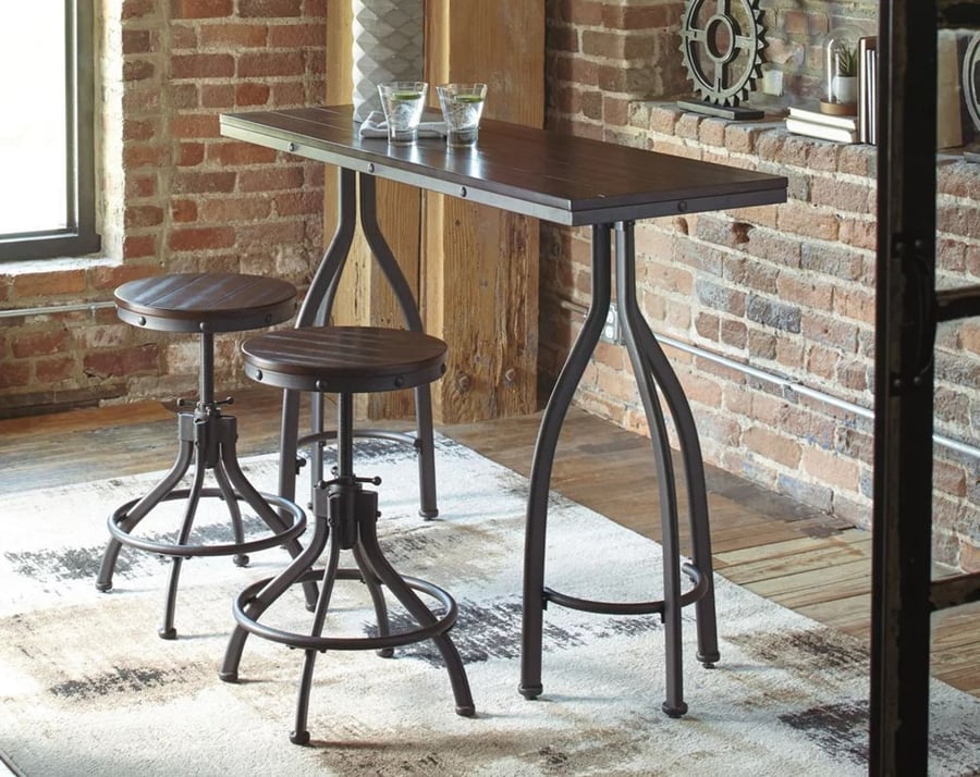 The Odium Counter Height Dining Set from Ashley Furniture.