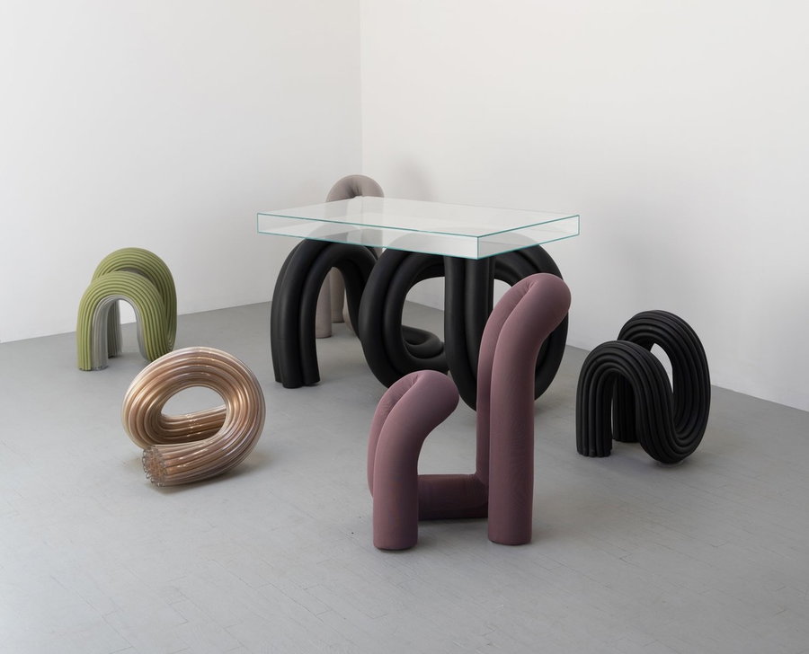 All the furniture pieces in Ara Thorose's sculptural BOYD Works collection.
