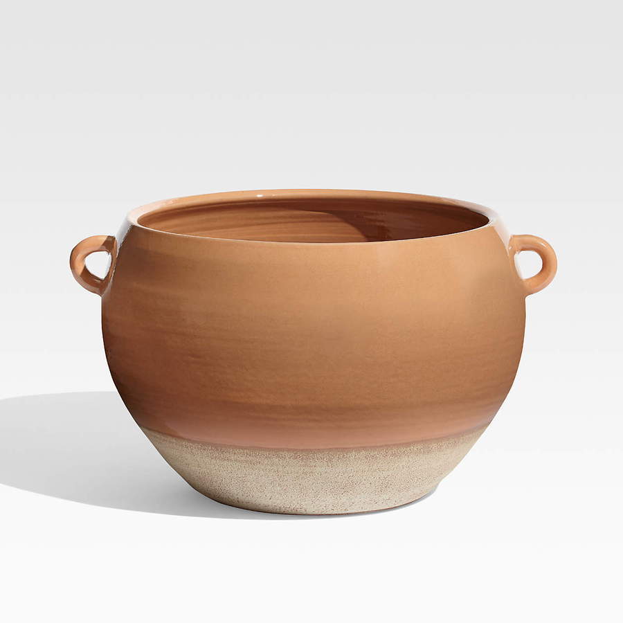 Terracotta planter from Crate & Barrel.