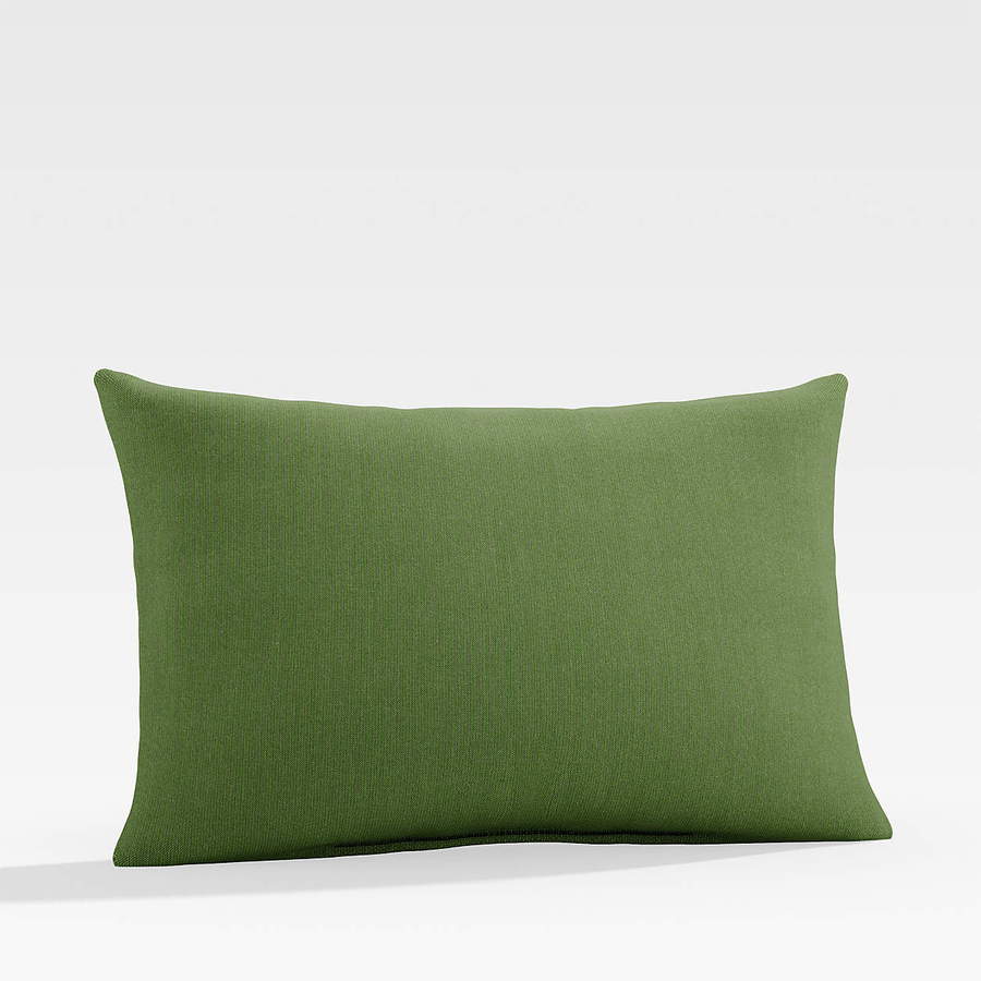 Cilantro-colored throw pillow available at Crate & Barrel