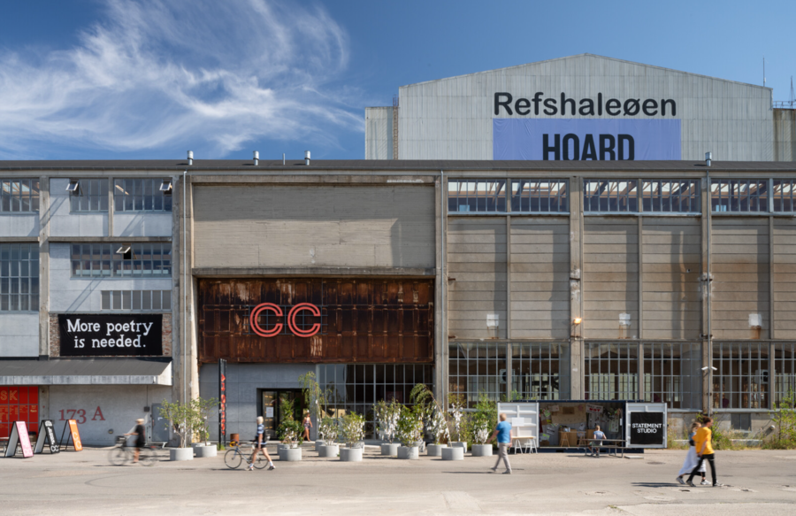 Exterior view of Copenhagen Contemporary international art center.