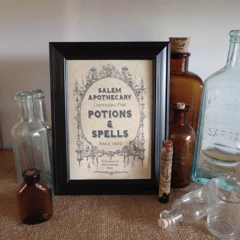 Salem apothecary sign from AllChristmas 