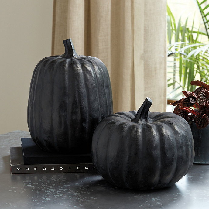 Black pumpkins from Ballard Designs 