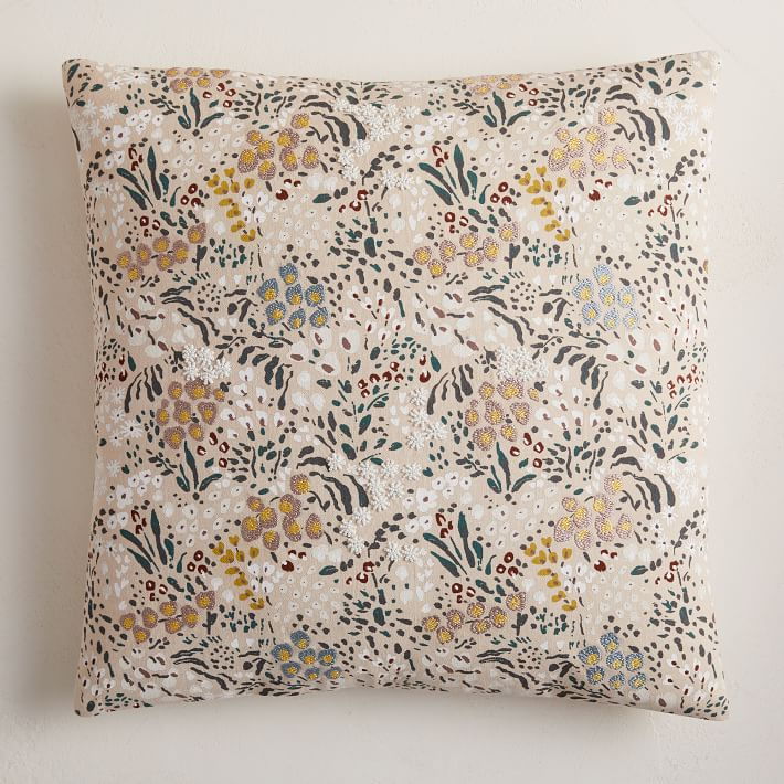 Festive spring throw pillow from West Elm
