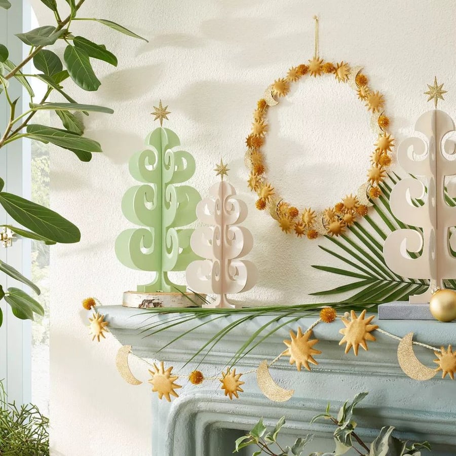 Velvet Star Garland featured in Target's 2022 Opalhouse x Jungalow holiday collection.