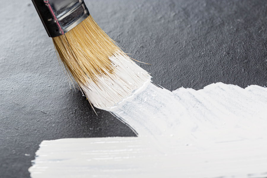 Close-up of Purdue's climate change-fighting ultra-white paint.