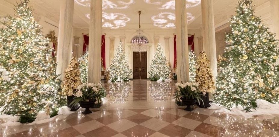 The official 2019 White House Christmas Decor, designed by First Lady Melania Trump.