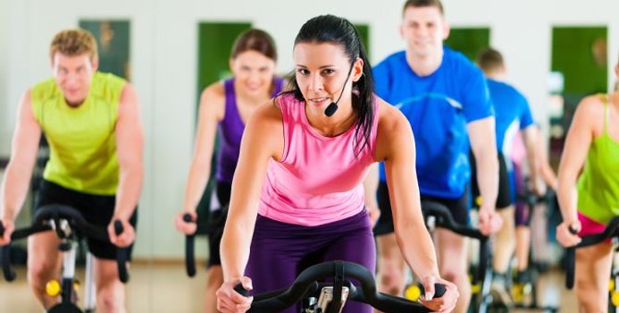 Low impact spin class hot sale