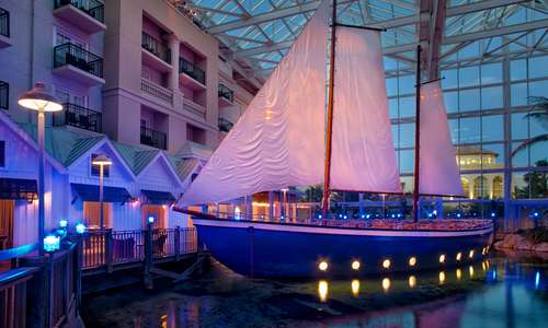 Dine at MOOR inside an indoor sailboat Dine at MOOR inside an indoor sailboat