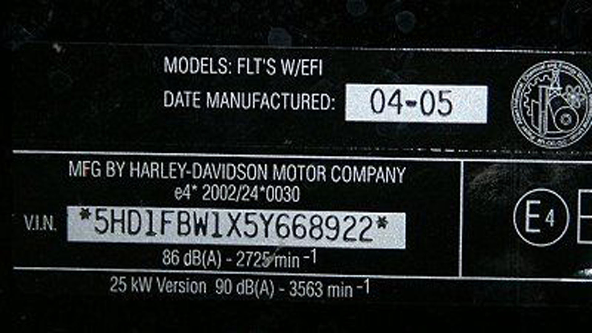 Harley Davidson Vin Decoder Hdforums