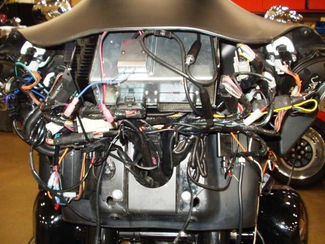 softail fairing with radio