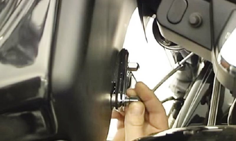 Use a 1/2" wrench to remove the lowing faring mounting bolts