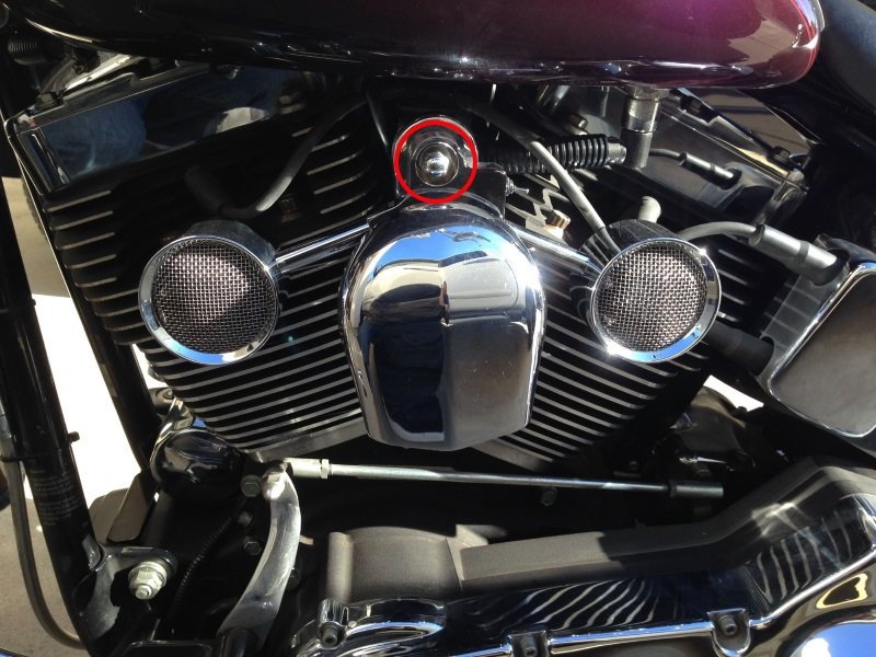 Harley Davidson Softail horn bracket nut