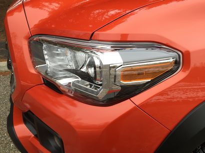 2016 Toyota Tacoma TRD Offroad Double Cab 4x4 headlamp detail