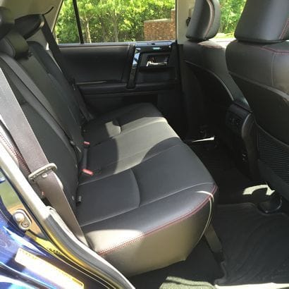 2016 Toyota 4Runner rear seating