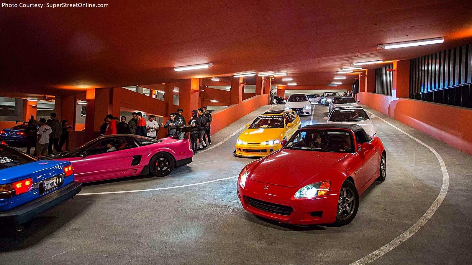 The DTLA Car Meet That Happened in a 10 Level Garage S2ki