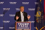 President-elect Donald Trump gives a speech