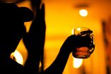 person holding a drink