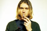 kurt cobain smoking a cigarette