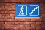 exit sign for escape