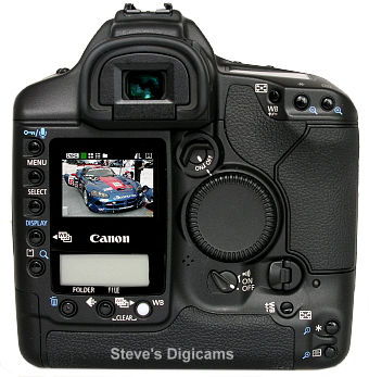 Canon EOS-1D Mark II Pro SLR. Photos are (c) 2001 Steve's Digicams