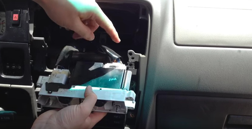 Toyota Tacoma climate control system removal