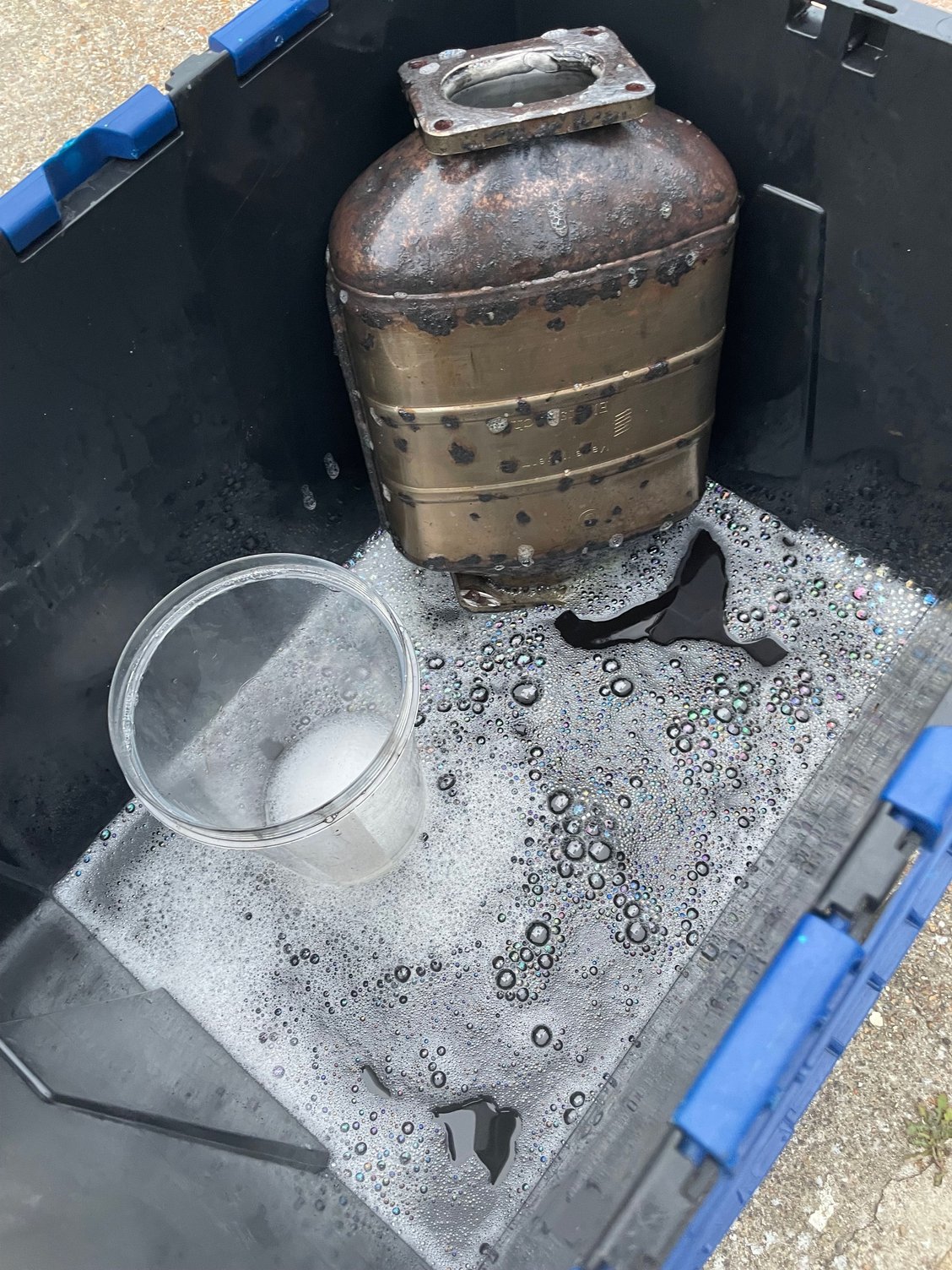 Soaking it with chemical