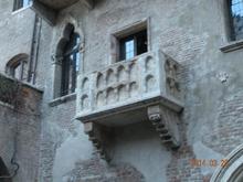 Juliet's famous balcony.