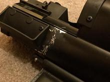 Some scratches on underside