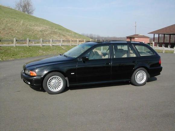 '99 528iT,  540 wheels. Some Boston kid owned this car before me and installed a 1200 watt stereo and several Dinan upgrades.  So with the music cranked, I often found myself driving 90  on the interstate and not really realizing it. I sold this one to get a convertible, but ended up buying another E39 wagon a year later and keeping it for over 14 years.