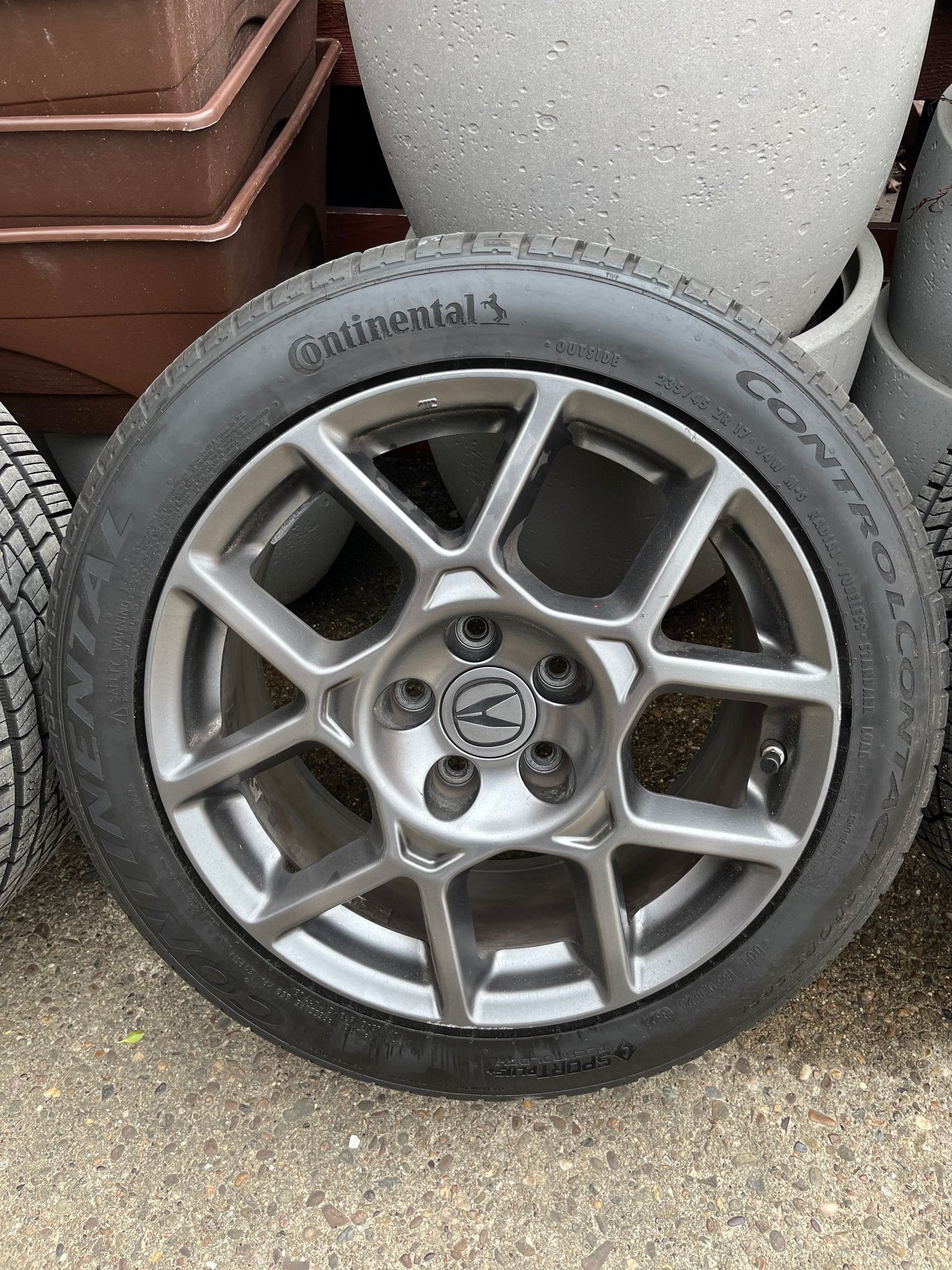 Wheels and Tires/Axles - 07-08 TL Type-S OEM Waffle Wheels Enkei 42700-SEP-A61 - Used - All Years  All Models - Charleroi, PA 15022, United States