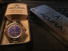 Got a blue faux carbon fiber Acura watch.