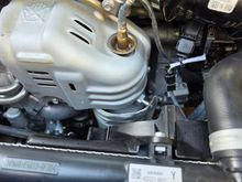 Sorry there was an error uploading the image, here it is with the downpipe installed.