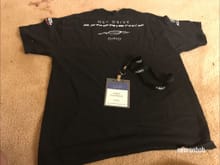 Limited edition NSX T-shirt rear with my badge