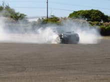 During a driftsession
