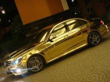 C63 AMG Gold plated