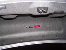 TL Type S badging inside the trunk.