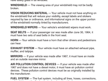 MO Equipment Inspection Requirements