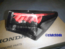 Acura TLX Clear Tail Light Turn Signal Yellow