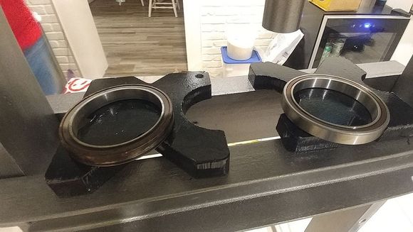 The old and the new bearing.