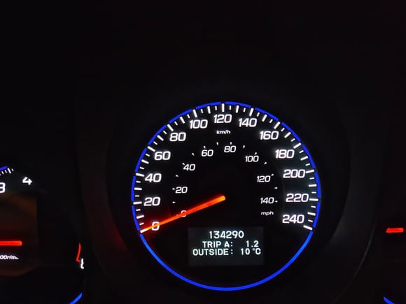 new mileage 134290kms :rofl: Old mileage was 217114kms. Wrote them both down in a book and will keep track of it that way :thumbsup: